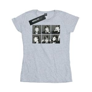 David Bowie Womens/Ladies Photo Collage Cotton T-Shirt / Sports Grey